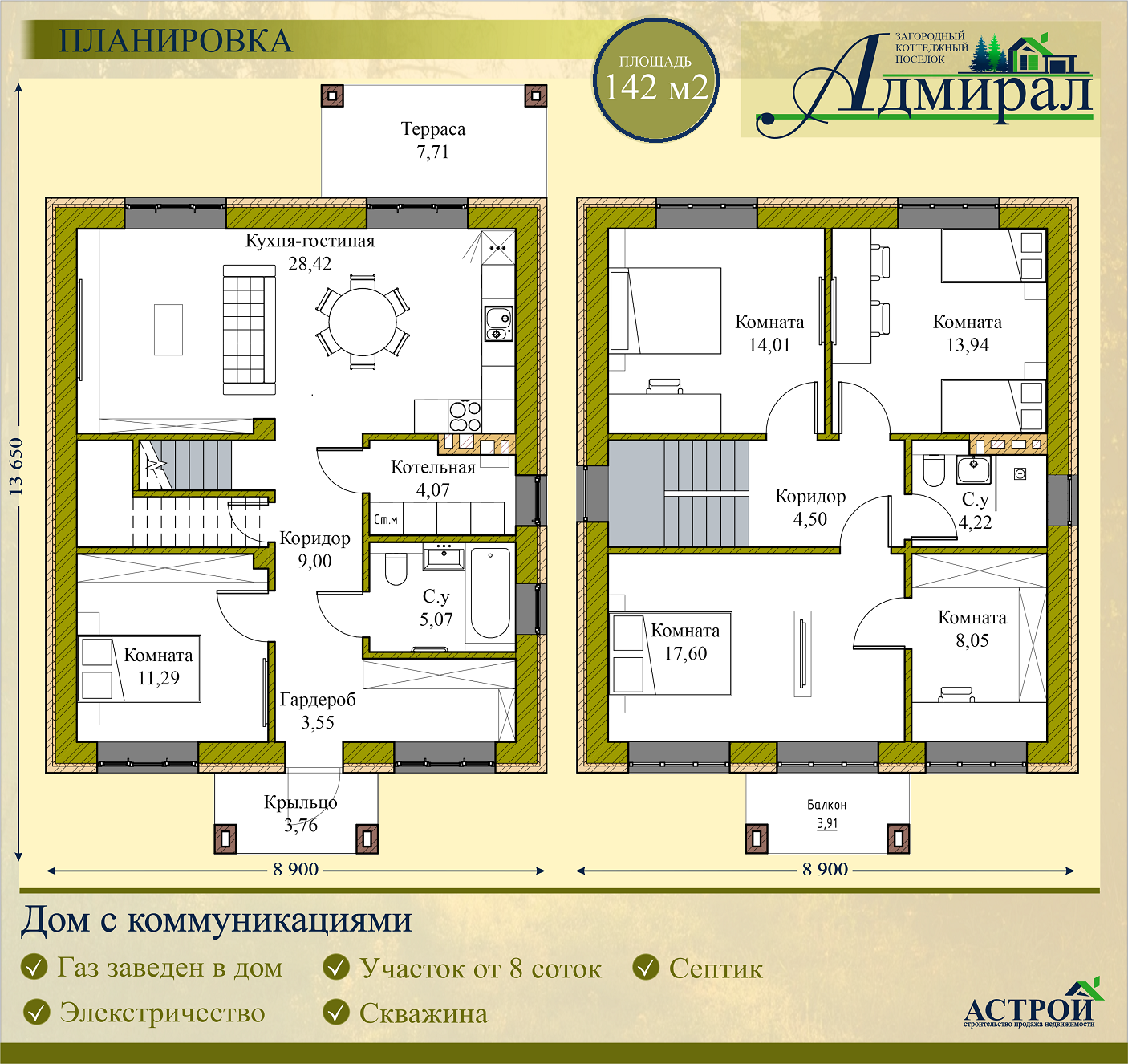 кп Адмирал строительство продажа домов