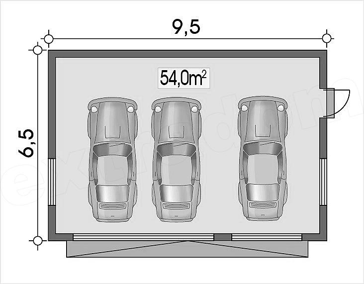 Проект гаража на 1 машину
