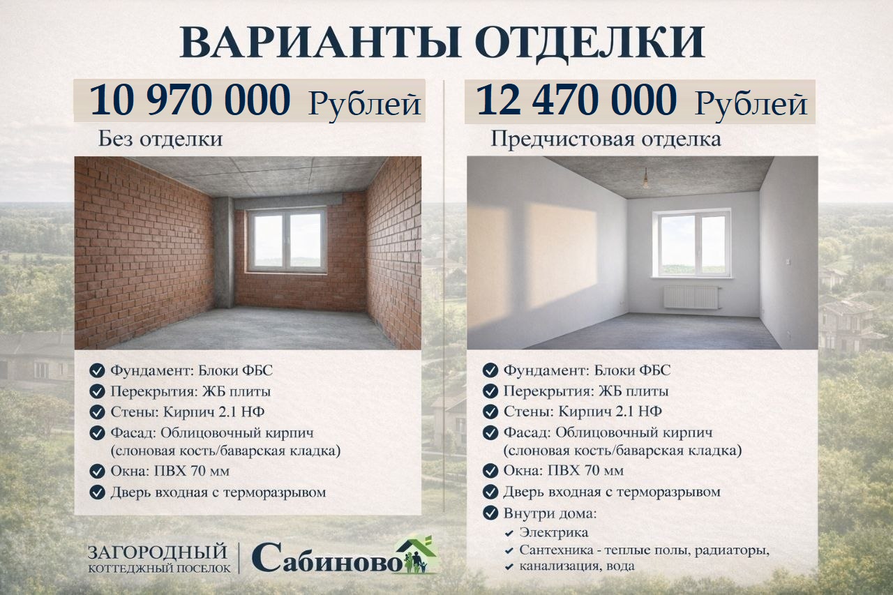 Купить построить дом жк Сабиново