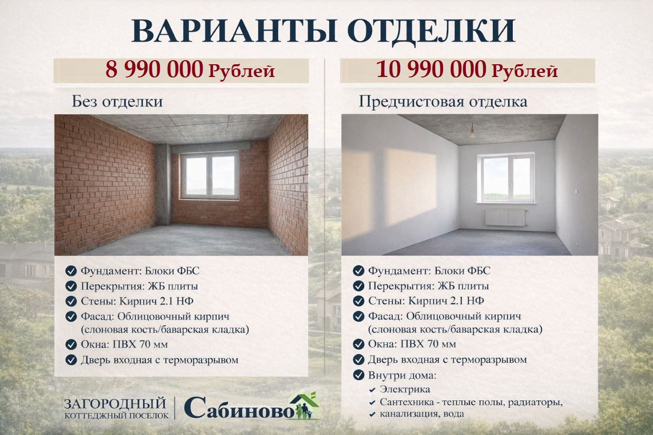 купить построить дом жк сабиново