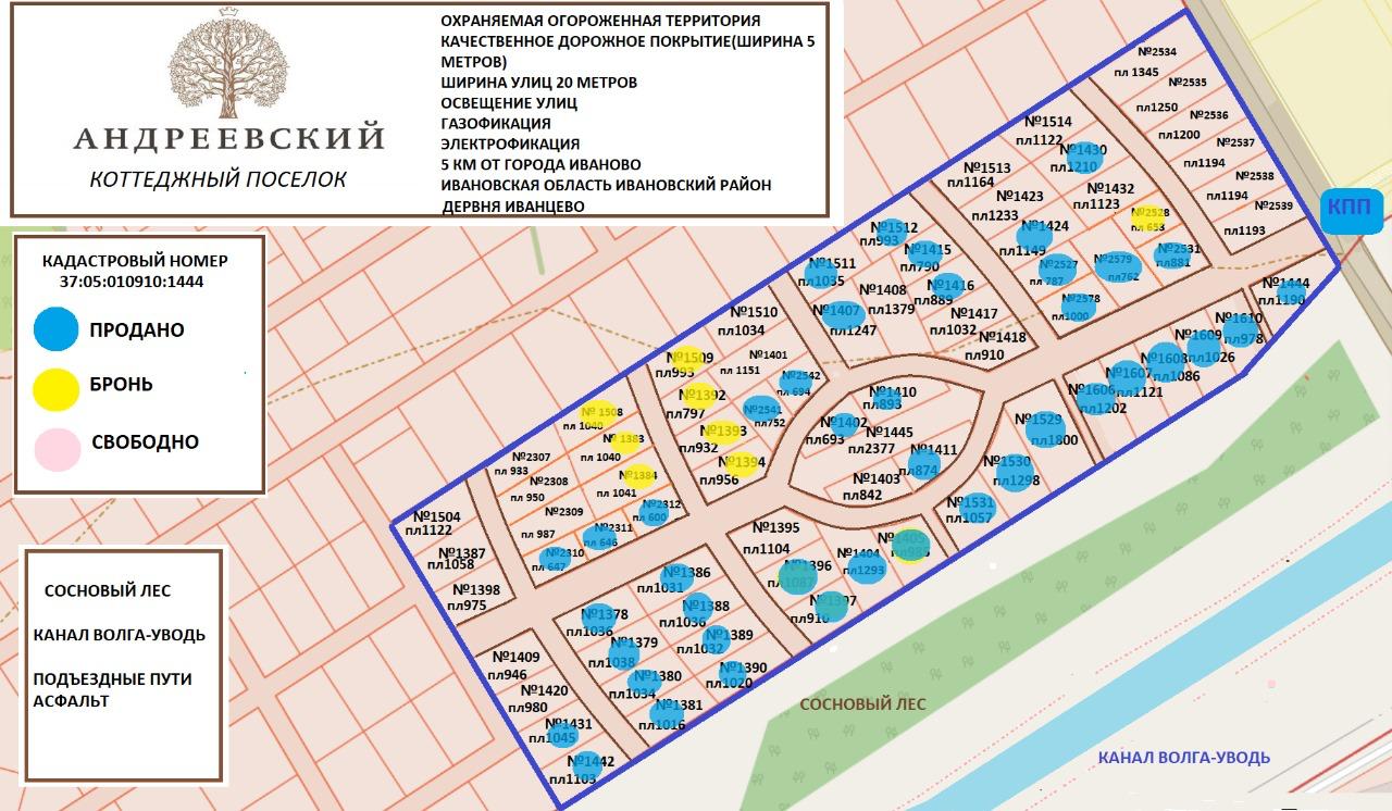 кп андреевский купить участок построить дом 