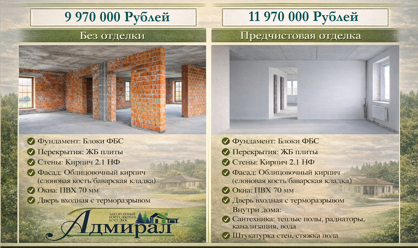  кп адмирал  построить купить дом